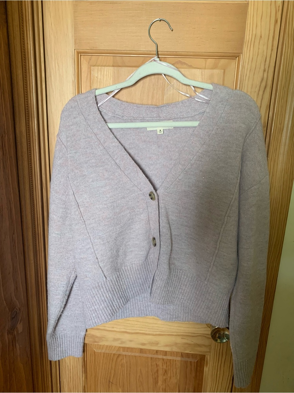 ✨ Lucky Brand Sparkle Lavender Light Cardigan ✨